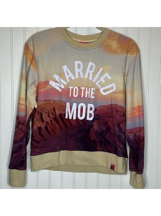 Married to the Mob Tops - Married to the Mob Logo Sweat Shirt Size Small